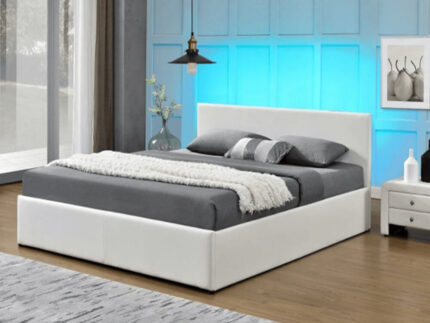 Pat cu RGB LED iluminare, alb, GLOBAL281