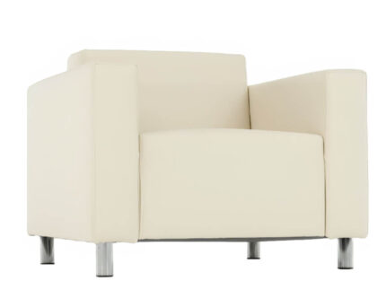 Fotoliu GLOBAL243, fix, alb