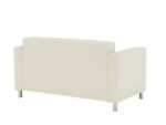 Canapea GLOBAL243, 2 locuri, alb